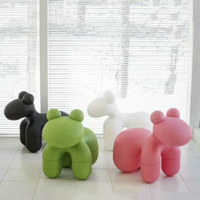 Leisure Kids Modern Fiberglass Chairs Upholstered Fabric Pony Chair