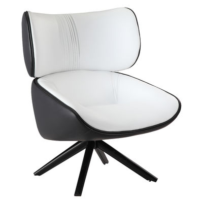 Modern Design Comfortable Living Room Tabano Armchair Swivel Chair in Leather