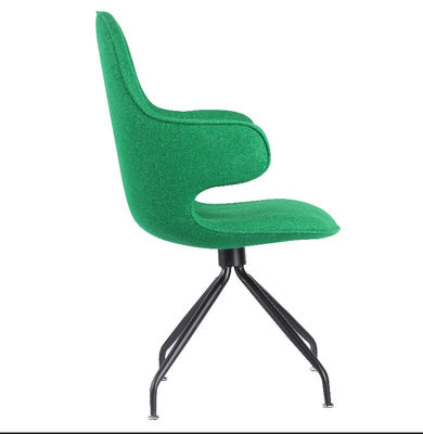 Green Color Fiberglass Catch Modern Leisure Chair With Swivel Base