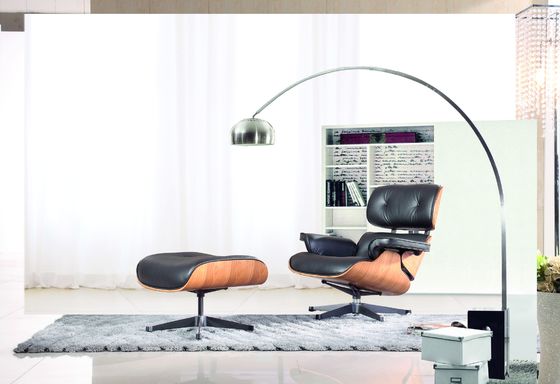 كلاسيكيّ Plywood فندق صالة كرسي تثبيت و [أوثمان] أصليّ جلديّ مادة